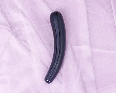 BLACK OBSIDIAN YONI WAND - THE SLIDE SHADOW - Yoni Wanderland
